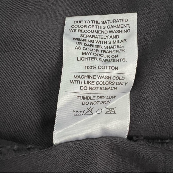 American Giant Mens Long Sleeve Tee Size Medium Dark Gray Crew Neck Cotton - Picture 7 of 8